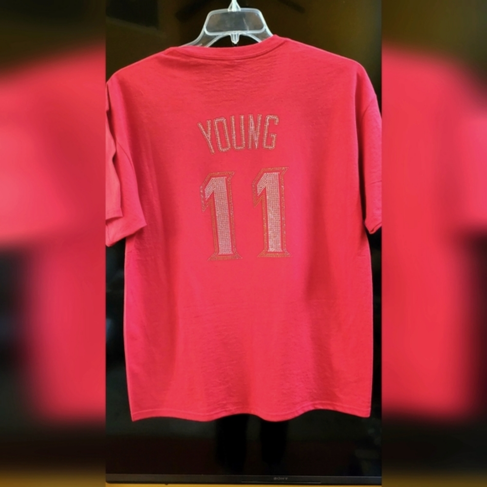 Trey Young Custom Rhinestone T shirt